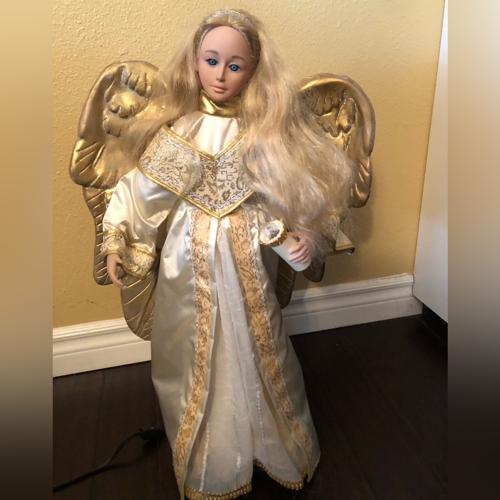 VTG 1993 Holiday Creations 24” Animated Angel Motionette Figurine Lighted Tested
